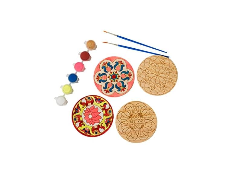 Kulture Make Your Own Rangoli Coaster Kit - Image 1