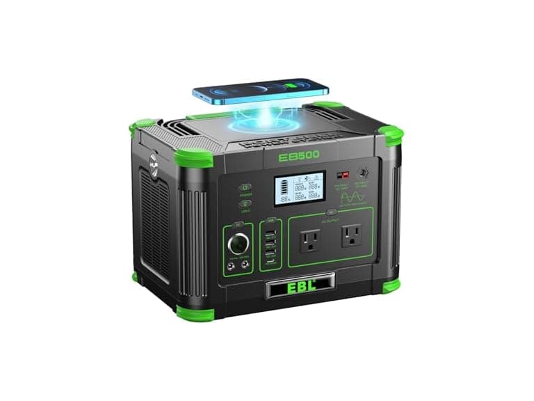 EBL EB500 500W Portable Power Station Green - Image 1