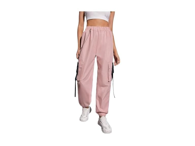 Didk Women (XL) High Waisted Flap Pocket Chain - Image 1
