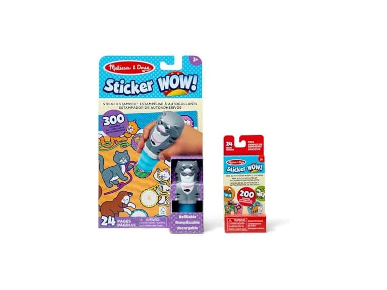 Spin Master Melissa Doug Sticker Wow Cat W Pack - Image 1