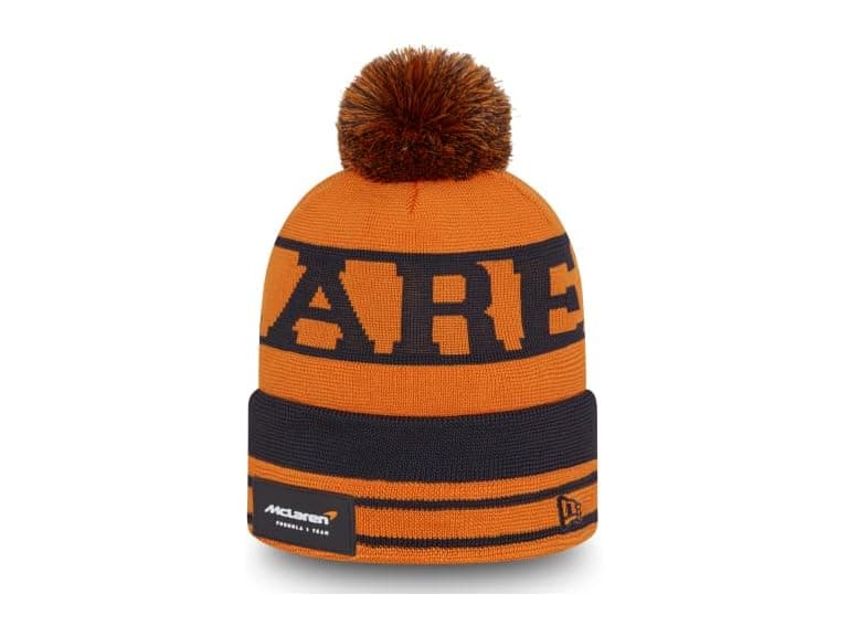 McLaren (OS) F1 New Era Team Bobble Cuff Beanie - Image 1