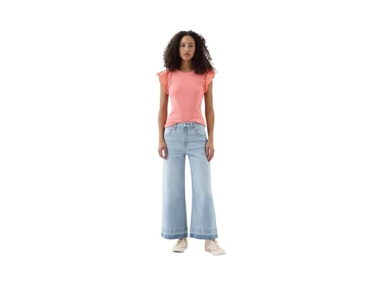GAP Women High Rise Wide Leg Jeans - Image 1