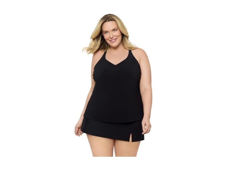 Aqua Green Women Full Coverage Supportive Swim Top - Image 1