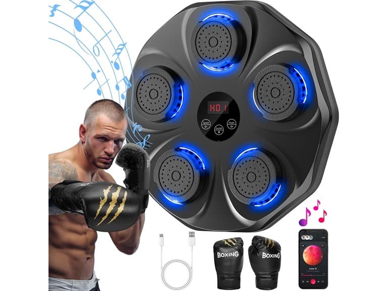 Interactive Punching Trainer with Boxing Gloves - Image 1