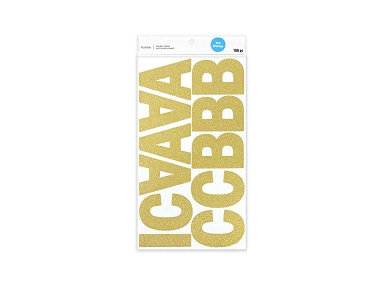 Recollections Glitter Alphabet Stickers - Image 1