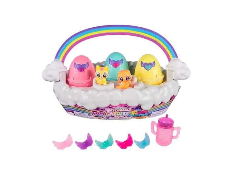 Hatchimals Alive Spring Basket & 3 Surprise Eggs - Image 1