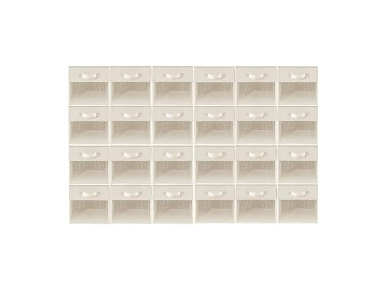 24 Pack Storage Cubes & Organizer Bins Beige - Image 1