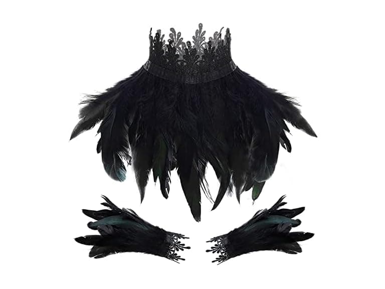 Taiyin Victorian Feather Collar Feather Bracelets - Image 1