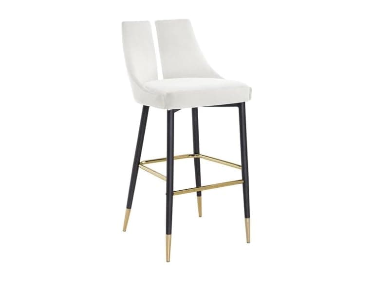 2Pk Sleek Velvet Upholstered Bar Stool - Image 1