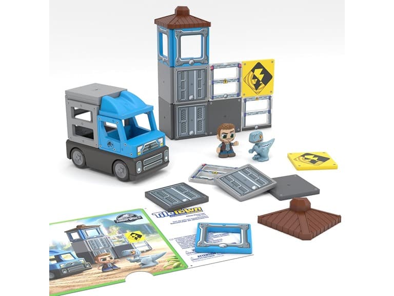 Tile Town Jurassic World Dino Magnetic Set - Image 1