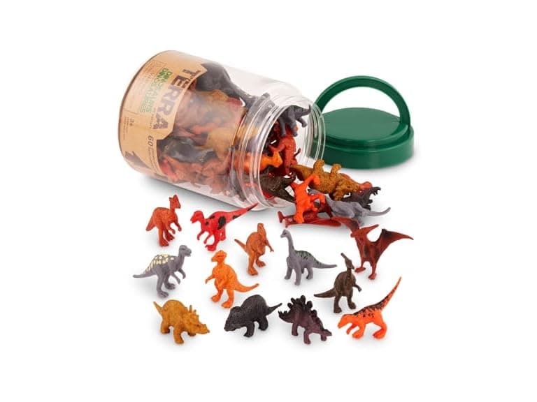 Terra by Battat – 60 Pieces Dinosaur Figures Assorted - Image 1