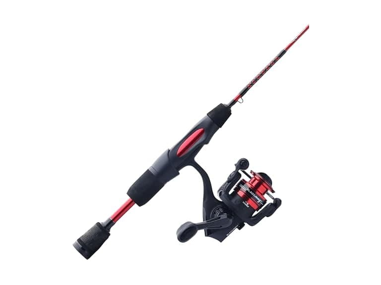 Ugly Stik 28" Carbon Ice Spinning Rod and Reel Combo, 2-6 lb Line Rating - Image 1
