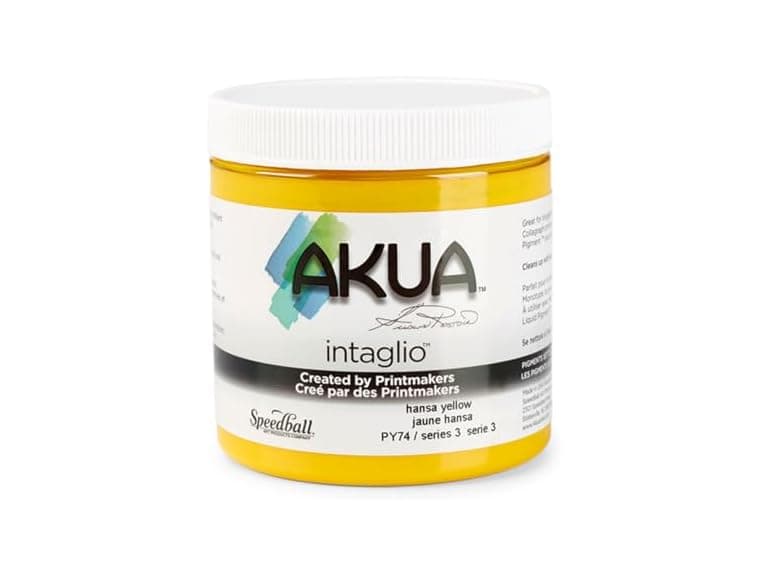 Akua Intaglio Ink 8oz Hansa Yellow - Image 1