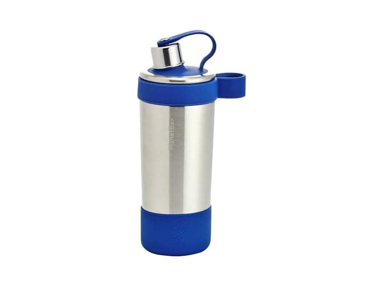 PlanetBox Glacier Chug – 10 oz Kids Stainless Steel Blue - Image 1