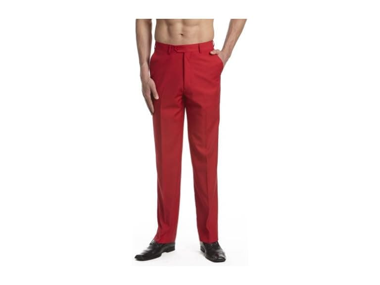 Concitor Men (44) Dress Pants Flat Front Trousers - Image 1
