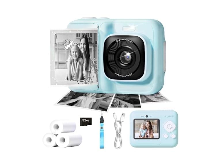 ETIKEZ Kids Camera, 1080P Instant Print - Image 1