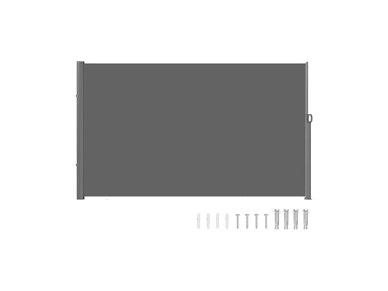 Retractable Side Awning, 63''x 118'' Aluminum - Image 1