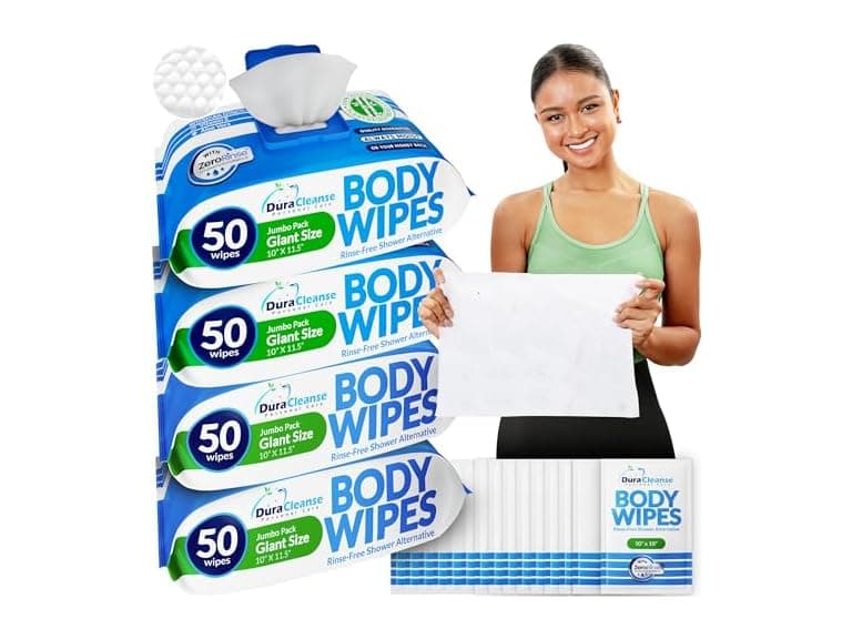 XL Body Wipes for Adults 4 Pack 200 Count - Image 1