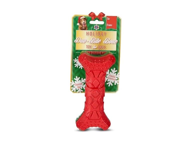 Bow Wow Pet Christmas Bone Dog Chew Toy - Image 1