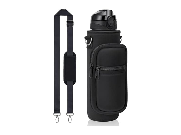 Fimibuke 32 oz Water Bottle with Sleeve - Straw - Image 1