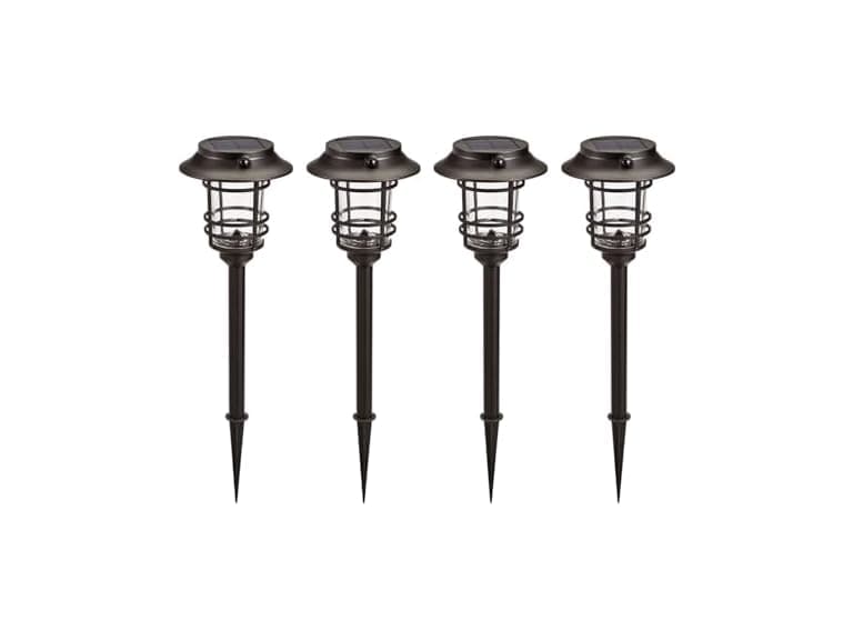 Home Zone Security 4Pk Solar Linkable Path Light - Image 1