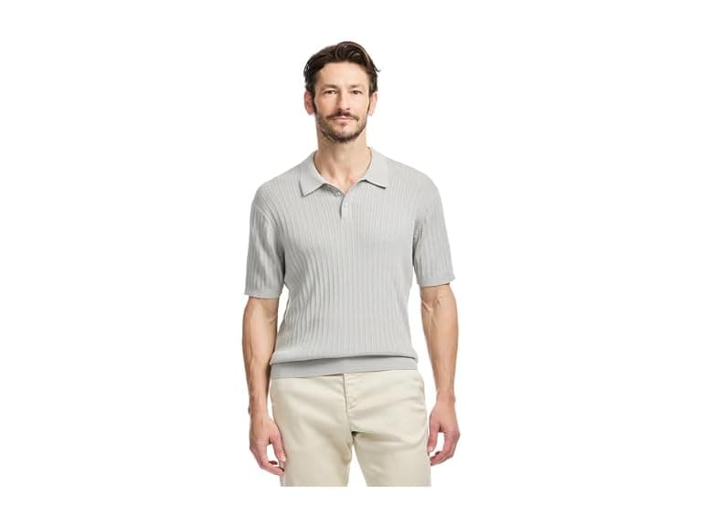 SAKS FIFTH AVENUE Men Small Short Sleeve Sweater - Image 1
