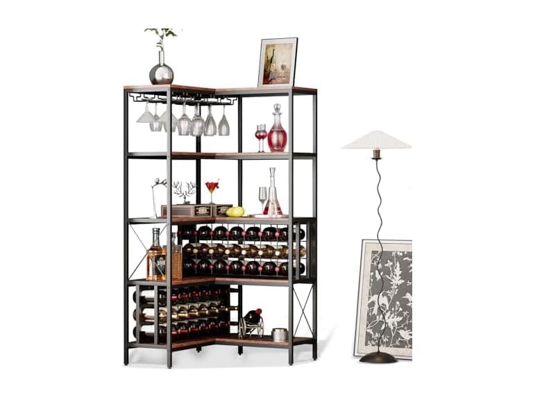 IRCPEN Large Corner Wine Rack 5 Tier - Image 1