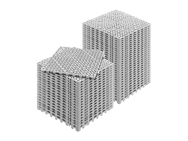 Interlocking Tile 50PCS Gray, Drainage Tiles 12" - Image 1
