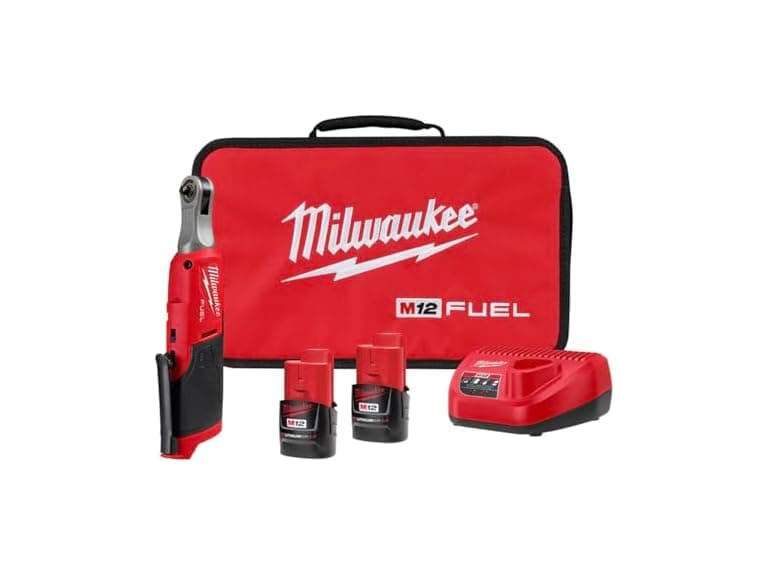 Milwaukee 2566-22 M12 Brushless 1/4 in Ratchet Kit - Image 1
