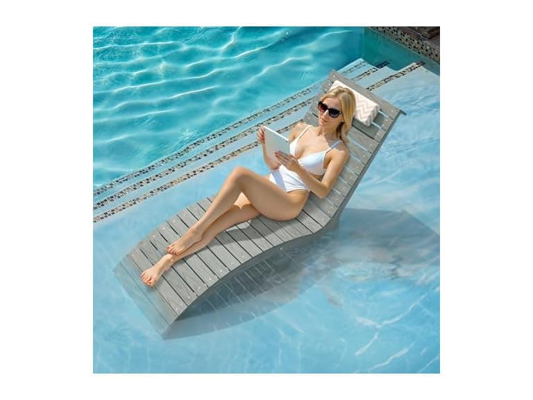 Aruba Blue In Pool Lounge Chair - Image 1