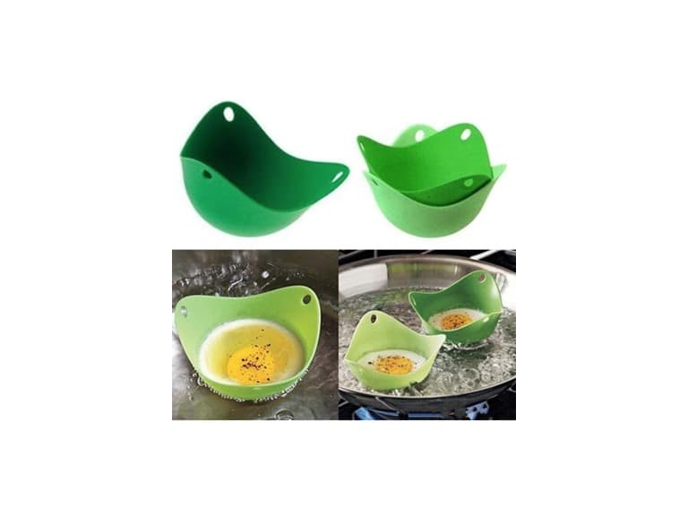 6pk Silicone Egg Poaching Cups Set - Image 1