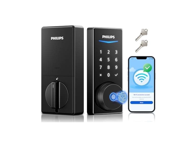 Philips 4000 Series Wi-Fi Fingerprint Touch Deadbolt - Image 1