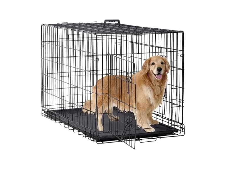 BestPet | Dog Crate | 48" | Black | Foldable Metal - Image 1