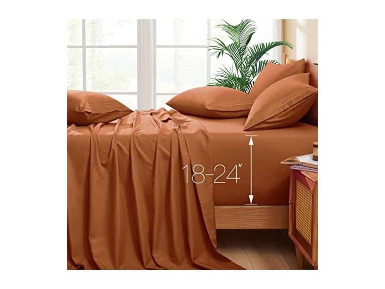 6 Piece Extra Deep Pocket King Sheets - Image 1