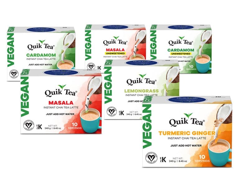 QuikTea Chai Lattes | Vegan Variety - Image 1