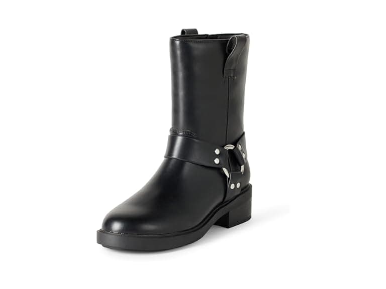 The Drop Women's Lilith Short Moto Boot with Buckles - Image 1