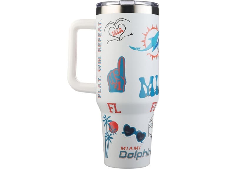 MIAMI DOLPHINS 46oz Game Day Tumbler - Image 1