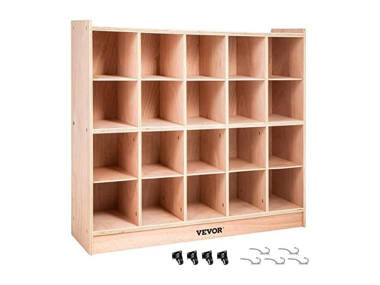 VEVOR Cubby Mobile Tray Storage Cabinet - Image 1