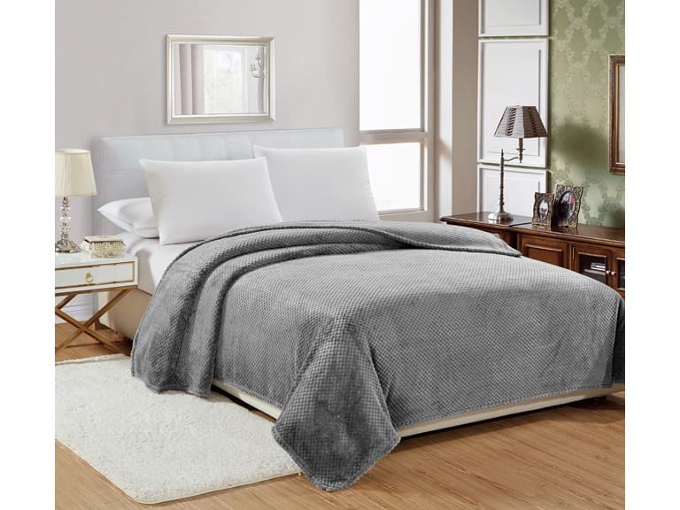 Popcorn Textured Microplush Blanket - Image 1
