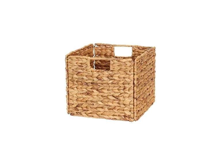 Household Essentials Foldable Wicker Storage Bin - Image 1