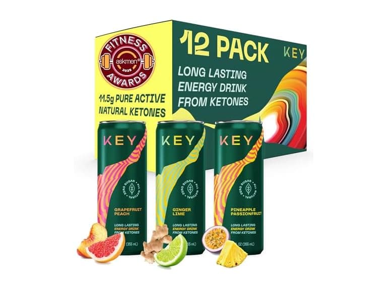 12PK KEY Ketone Energy Drink - Sugar Free - Image 1