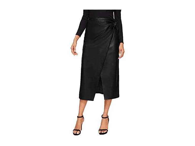 SweatyRocks Women (S) Elegant High Waist Tie Skirt - Image 1