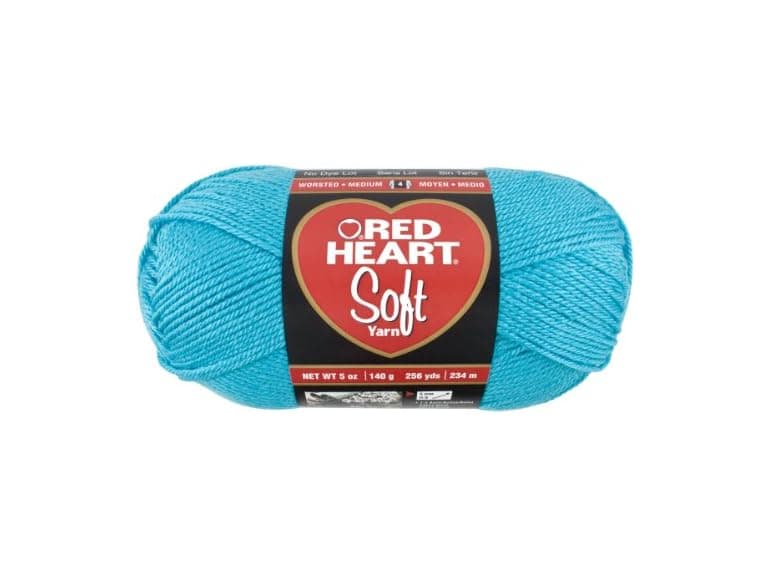 Red Heart Soft Yarn, Turquoise - Image 1