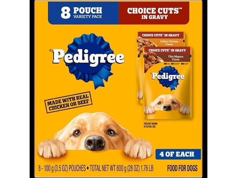 Pedigree Variety Wet Dog Food CUTS in Gravy 28 OZ - Image 1