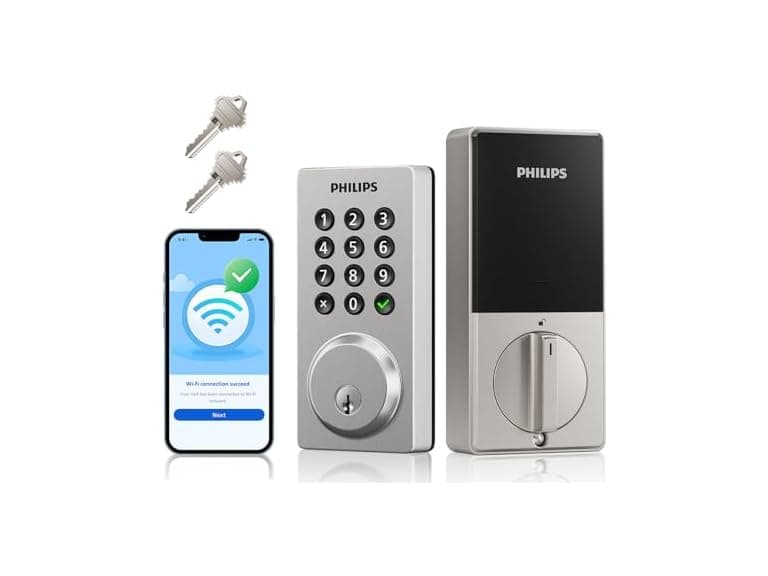 Philips DDL242X-15HW-SNL WiFi Smart Keypad Deadbolt Loc - Image 1