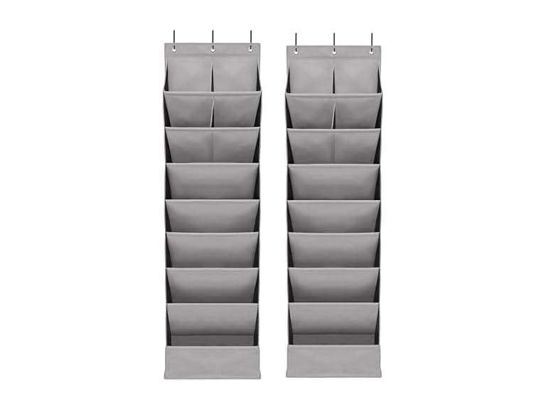 Door Shoe Organizer with 10 Extra Large Pockets, 2-Pack - Image 1