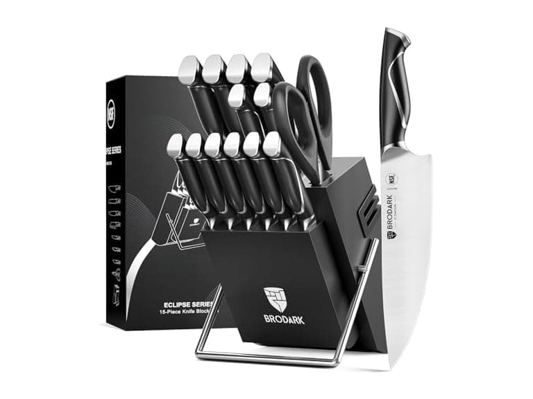 BRODARK 15 Pcs Sharp Knives Set - Image 1