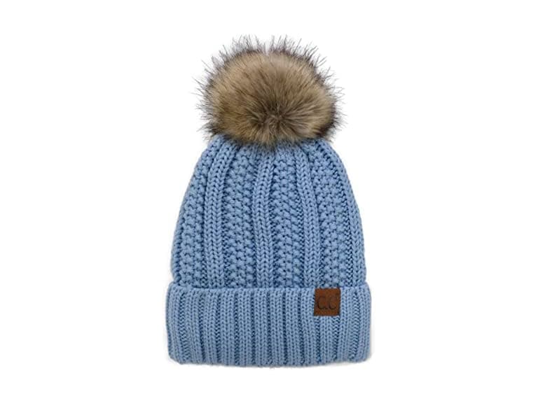 C.C Boys (OS) Thick Cable Knit Faux Fuzzy Fleece - Image 1