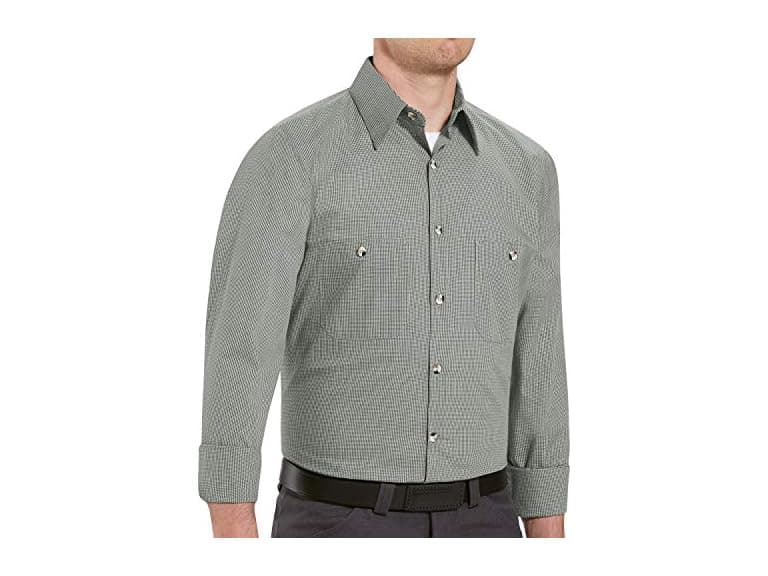 Red Kap Men 6X-Large Micro-Check Uniform Shirt - Image 1