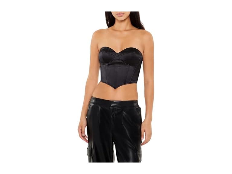 Forever 21 Women (XL) Satin Sweetheart Tube Top - Image 1